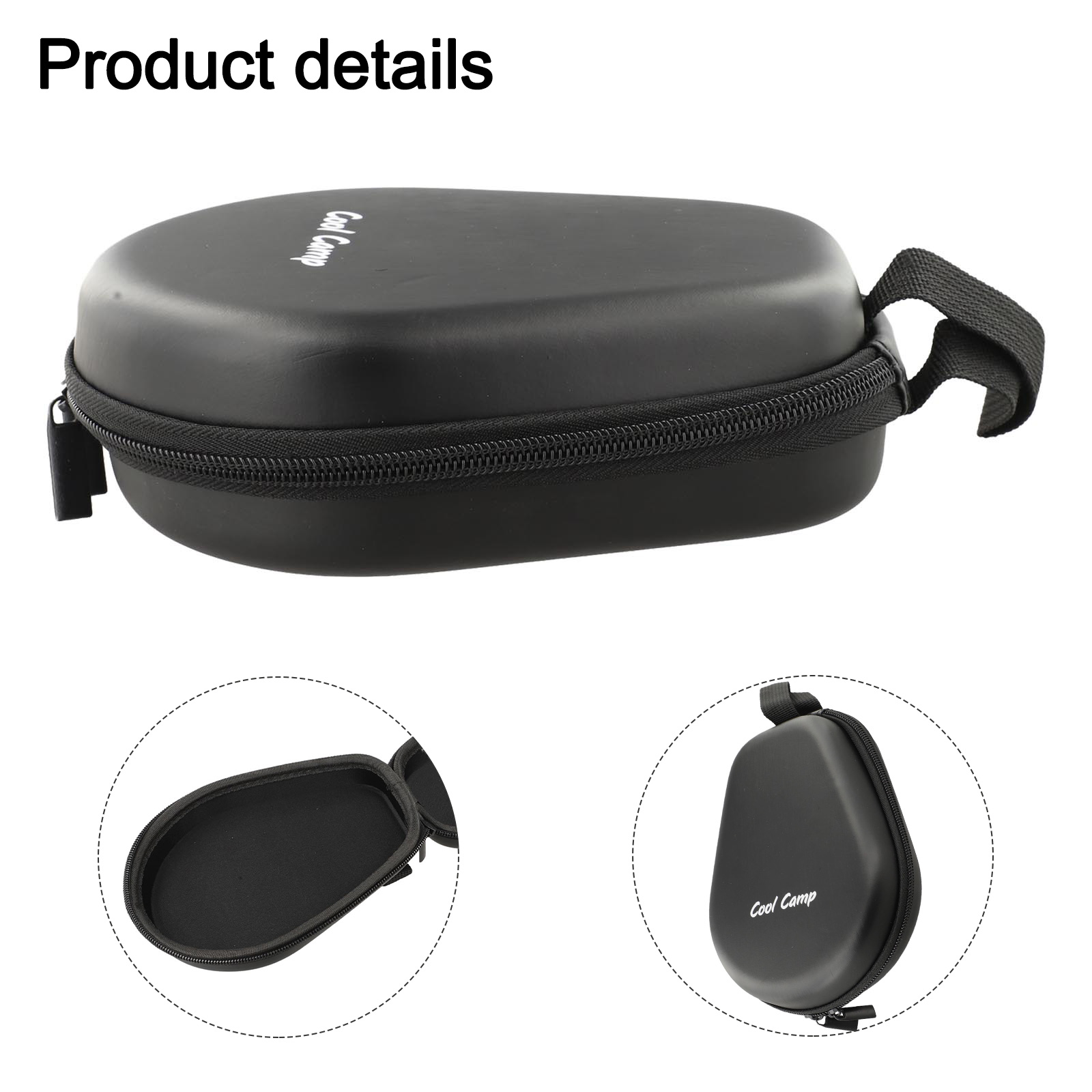 Camping Cooking Snow - 調理器具バッグ スノーカップ収納バッグ キャンプ用品 アウトドアアクティビティ ブラック ハイキング