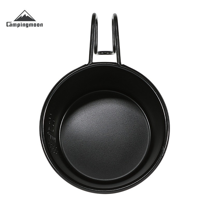Camping Cooking Snow - キャンプムーン BKS360 キャンプ用アウトドアクッキングボウル ステンレス製 ブラック 大型