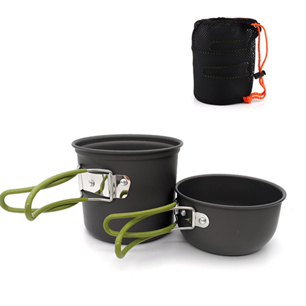 Camping Cooking Utensils Kit - Pacoone 超軽量キャンプ食器調理鍋器具キット軽量旅行用品ハイキングピクニックアウトドアアクティビティ用