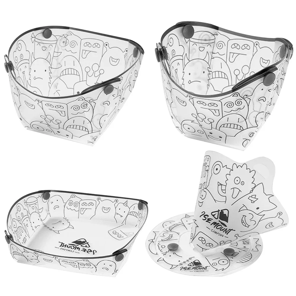 Camping Cooking Bowl - PP 折りたたみ食器ポータブルキャンプ食器セットボウル/カップ/プレート/コーヒードリップフィルター折りたたみ可能キャンプハイキング旅行
