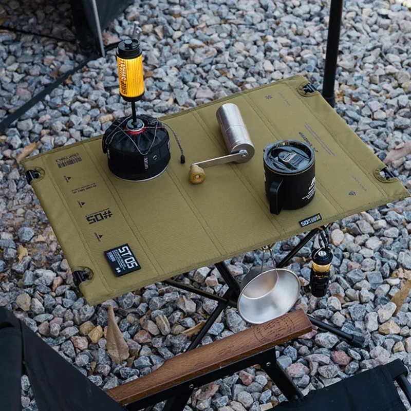 Camping Cooking Table Foldable - 折りたたみ式キャンプテーブル 多機能軽量ピクニックテーブル アルミニウム合金製ポータブルキャンプテーブル 旅行用パティオ調理用