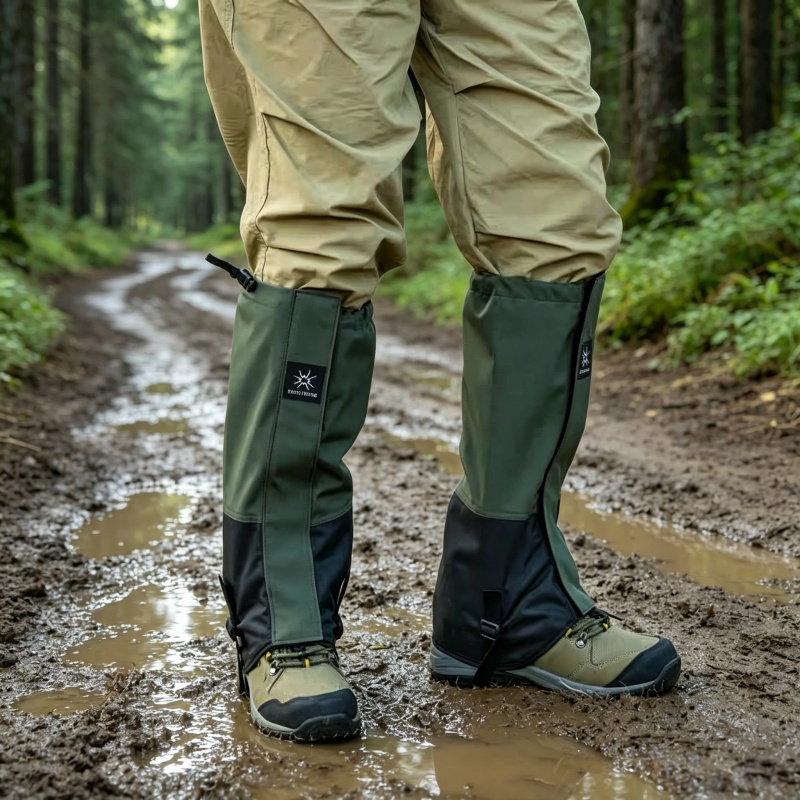 Camping Cooking Cover - アウトドア旅行用防水レッグゲイター、レギンスシューズ、ハンティング、登山、キャンプ、冬の旅行者用スノーフットカバー