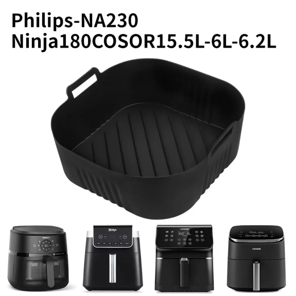 Camping Cooking Mat - シリコーンエアフライヤーモールドオイルフィルターストリップフィリップスNA230 COSORI6.2L用ノンスティック再利用可能なベーキングパングリルマット簡単に掃除できます