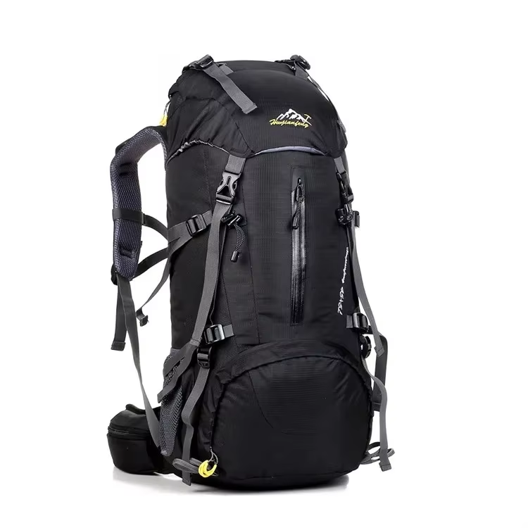 Camping Cooking Cover - 50L防水アウトドアスポーツハイキングキャンプ旅行バックパック登山クライミングトレッキングバッグナップサック（レインカバー付き）