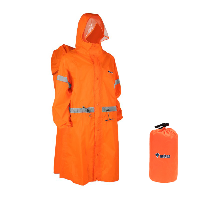 Camping Cooking Cover - ユニセックス反射材付きアウトドアクライミングバッグバックパックレインコートレインカバーワンピースレインポンチョケープジャケットハイキングキャンプサイクリング用