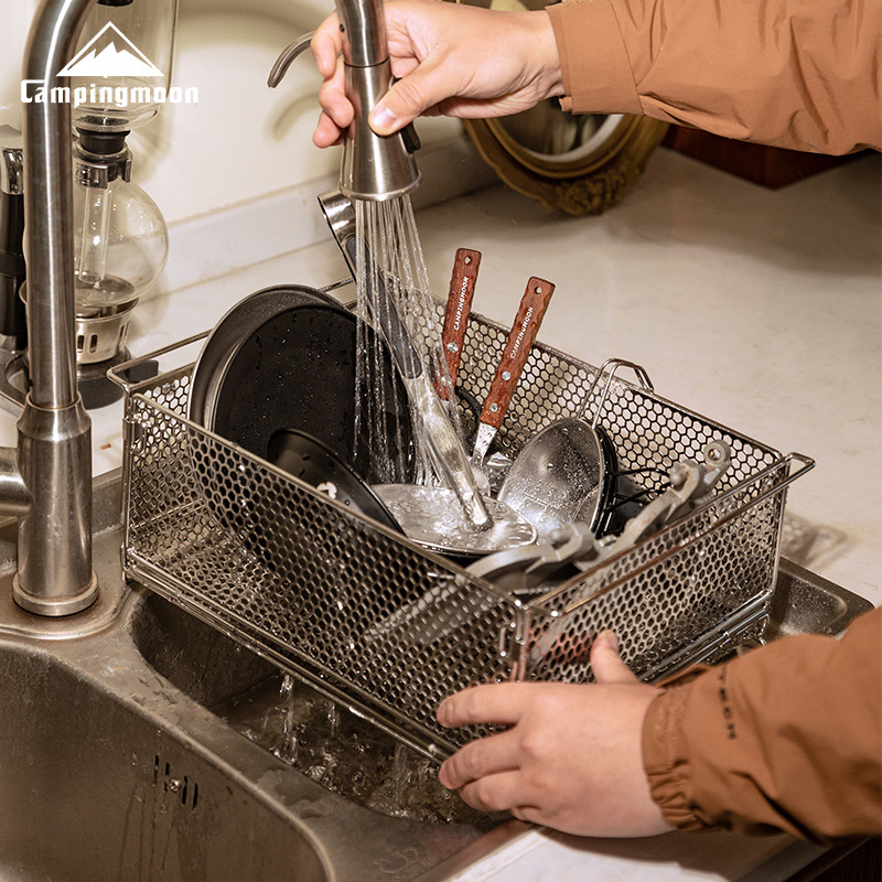Camping Cooking Basket - CAMPINGMOON CK-24SF アウトドア IGT テーブルユニットコンビネーション 多機能浄水器バスケット