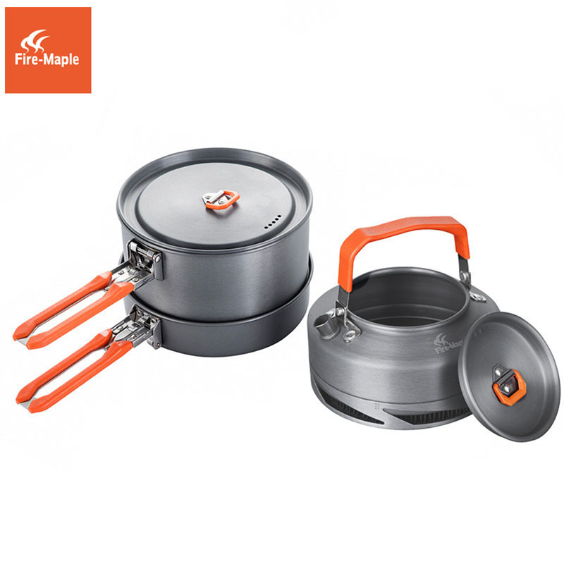 Camping Cooking Utensils Kit - Fire Maple器具ハイキング調理セット熱交換器ポットパンケトル FMC-FC2 台所用品屋外食器