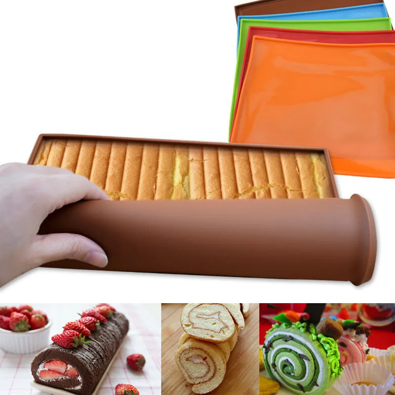 Camping Cooking Mat - シリコンノンスティックベーキングマット、ケーキロール、パッド型、キッチンガジェット、スイスロール、スイスオーブン、ペストリーツール、アクセサリー