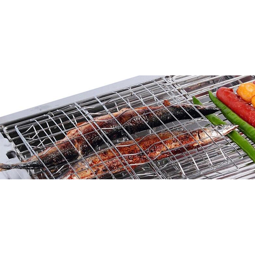 Camping Cooking Basket - 高品質BBQバスケット バーベキューグリルアクセサリー ワイヤーネットツール アウトドアクッキンググリルセット キャンプ用