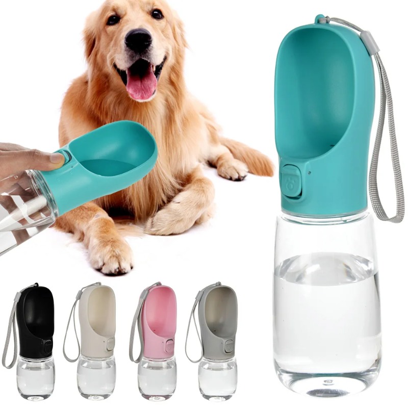 Camping Cooking Bowl - ペット用携帯大型犬用ウォーターボトル、小型犬・大型犬用、屋外ハイキング用、漏れ防止子犬用ドリンクボウル、ゴールデンレトリバー用品