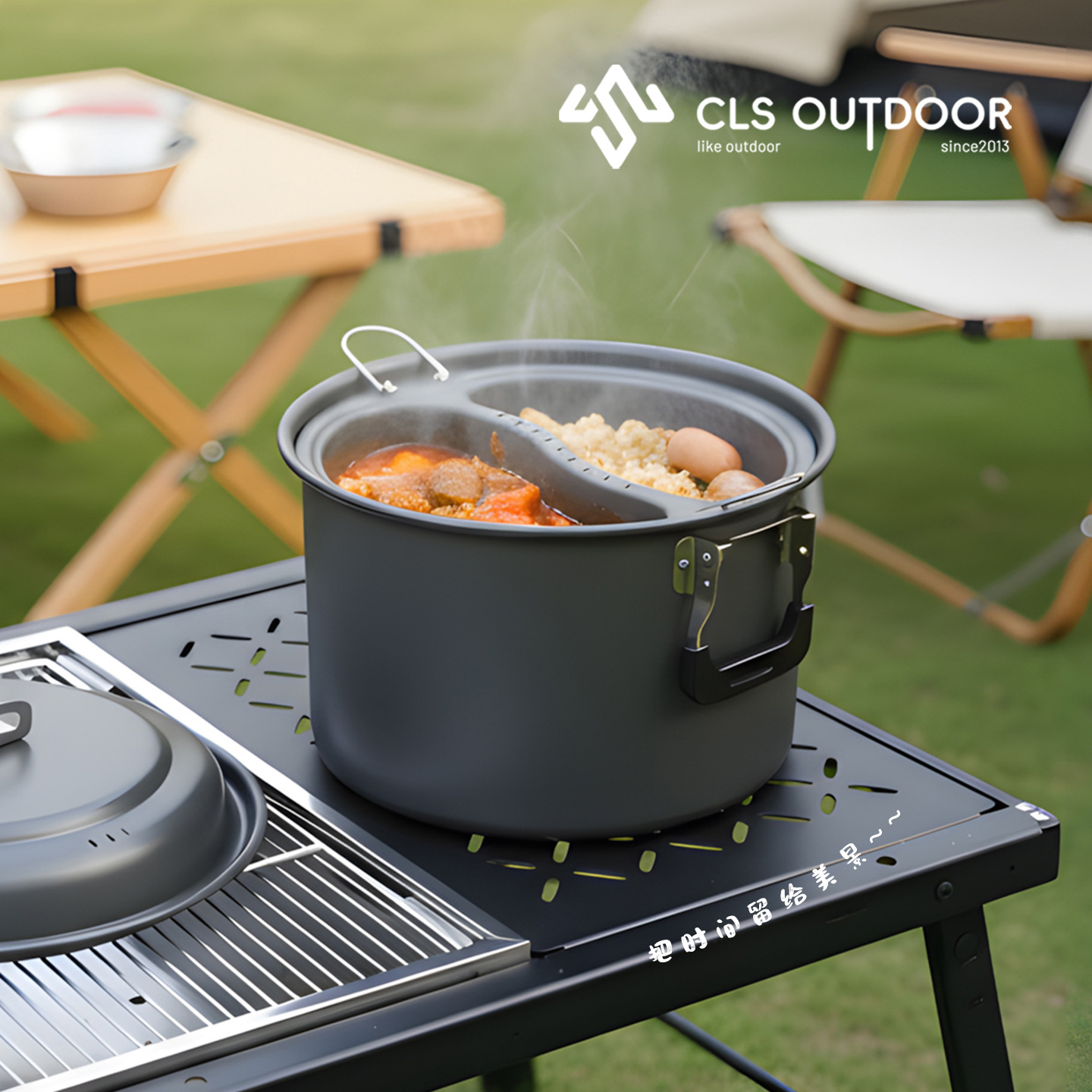 6.5L大容量マンダリンダック蒸し器＆調理鍋セット、屋外自走 - Camping Cooking Pot Large のレビューと価格