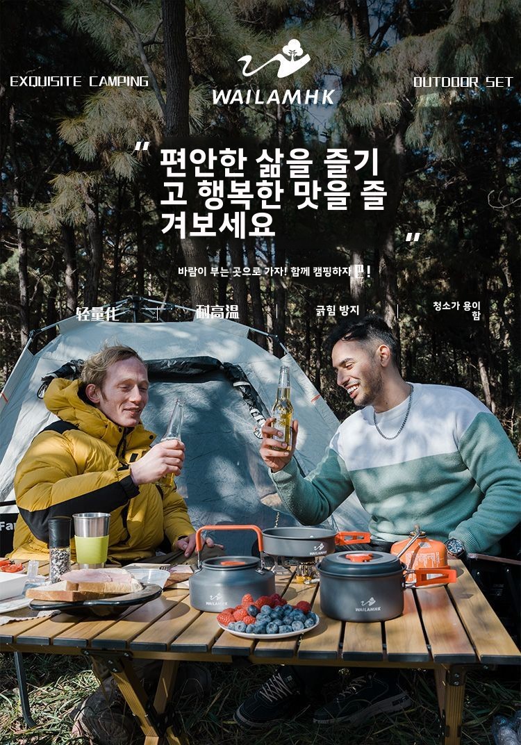 アウトドアキャンプ調理器具セット ポータブル軽量 ネスティン - Nesting Camping Cooking Set のレビューと価格