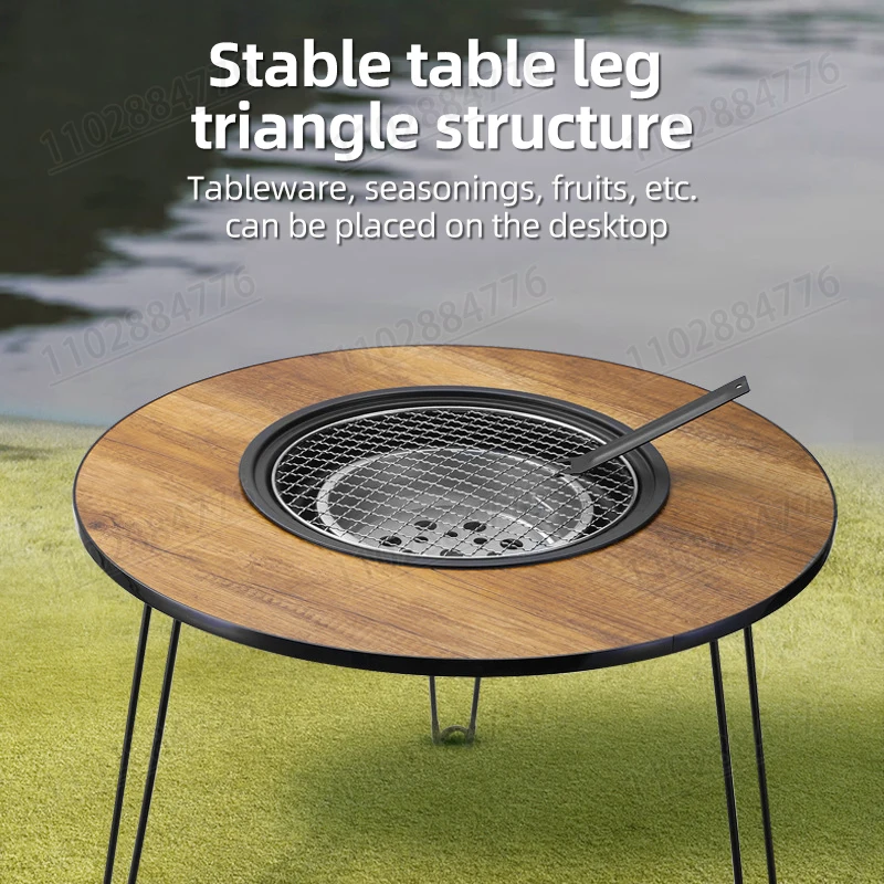 折りたたみ式携帯用禁煙バーベキューテーブル屋外パティオ韓国式 - Camping Cooking Table Foldable のレビューと価格