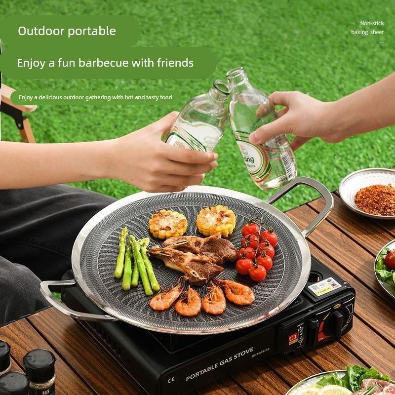 316ステンレス鋼多機能調理BBQグリルパン、キャンプ、家庭 - Camping Cooking Survival のレビューと価格