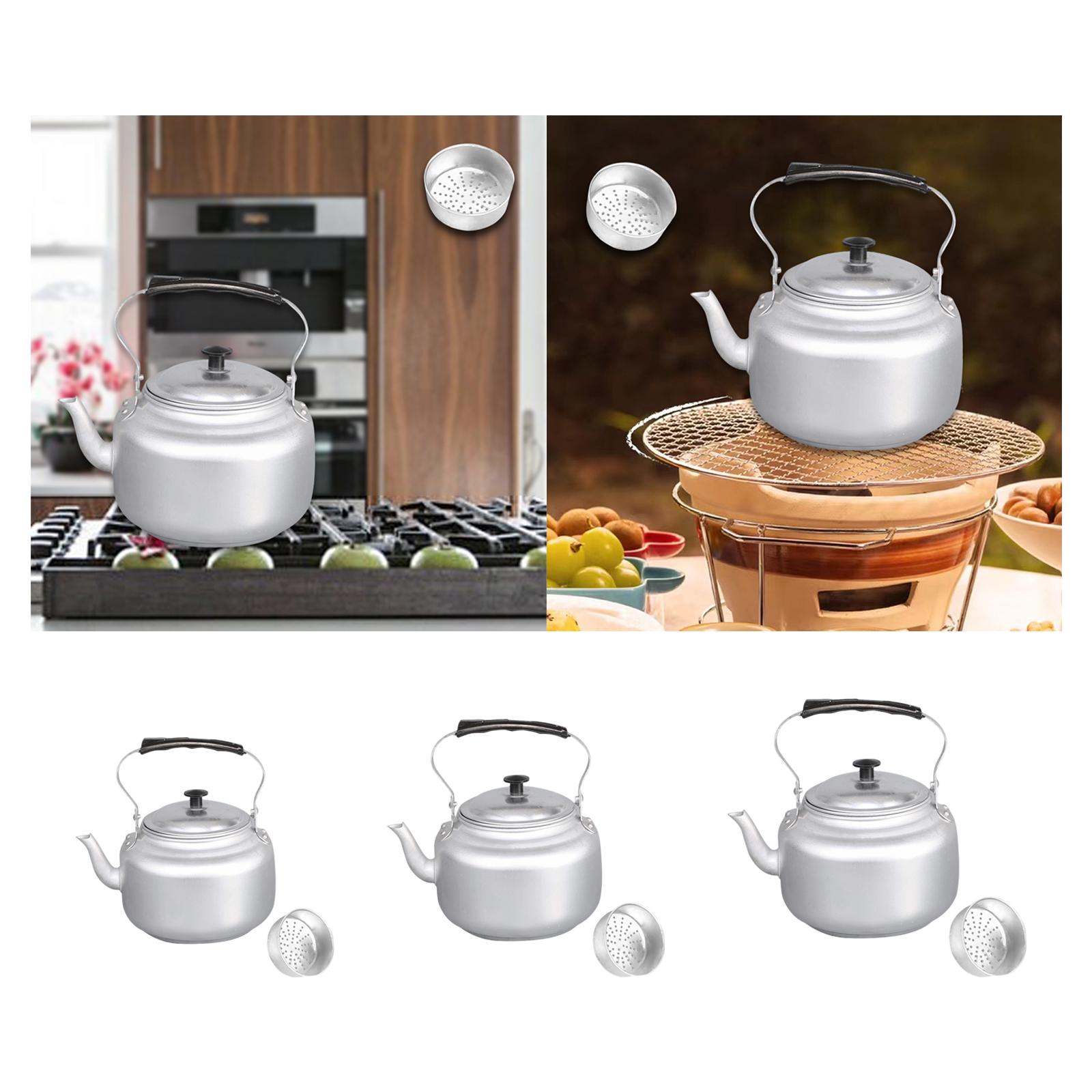 大容量アルミ製ティーポット、厚手のウォーターケトル、キャンプ - Camping Cooking Pot Large のレビューと価格