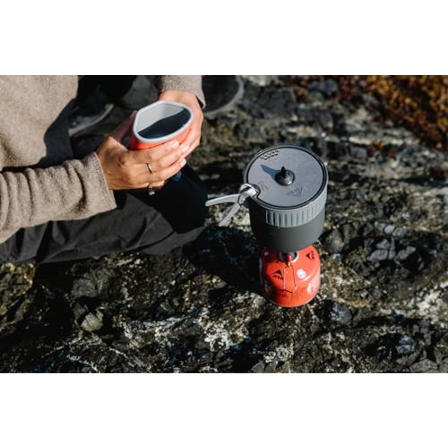 トレイルミニソロキャンプクックセット：軽量アルミニウム製、黒 - Nesting Camping Cooking Set のレビューと価格