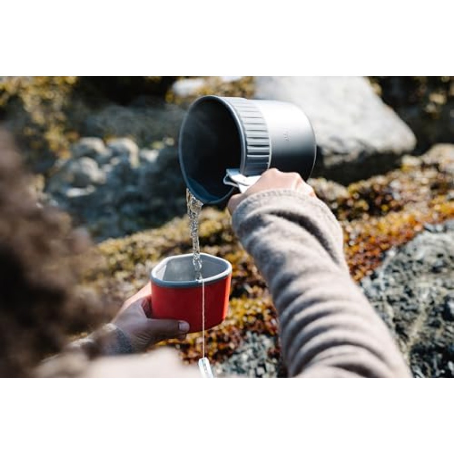 トレイルミニソロキャンプクックセット：軽量アルミニウム製、黒 - Nesting Camping Cooking Set のレビューと価格