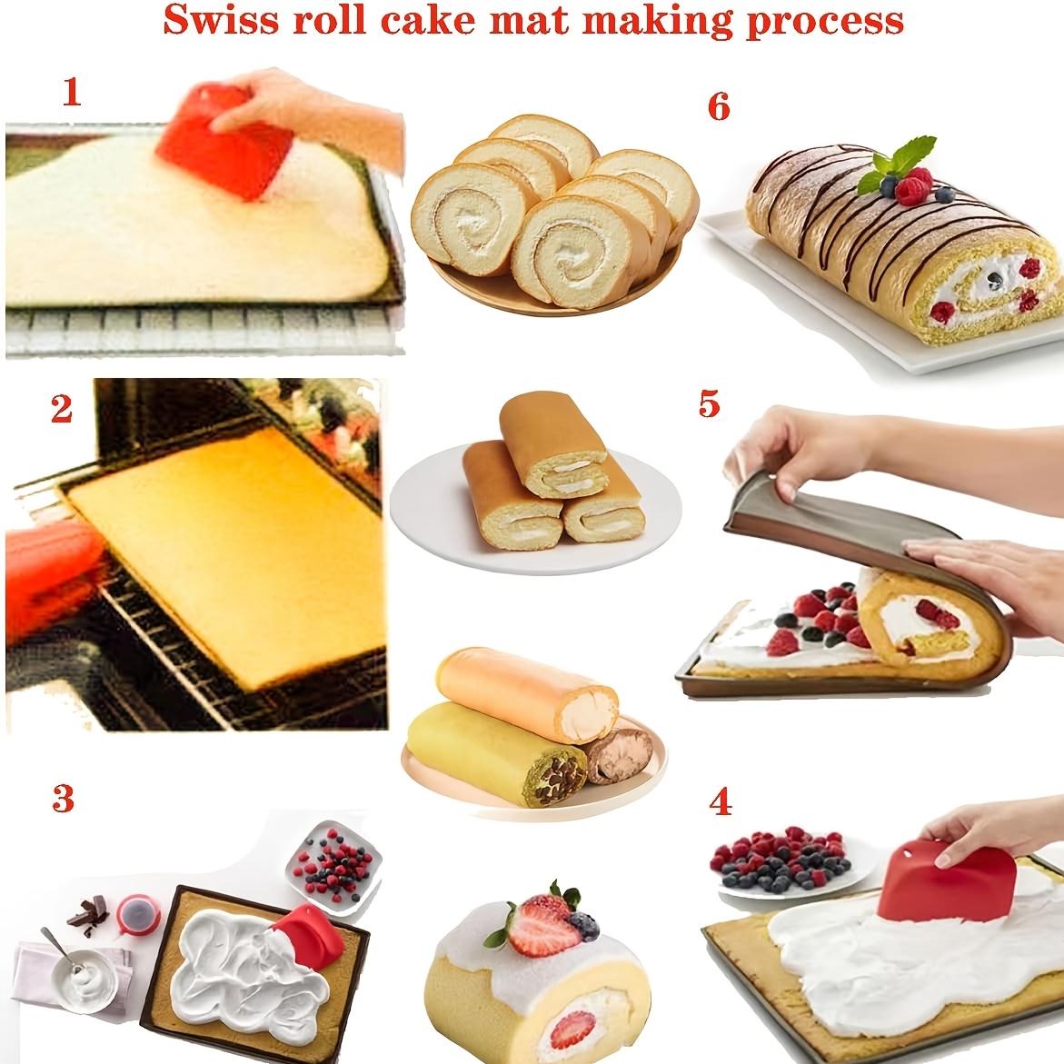 スイスロールケーキ用シリコンベーキングマット2枚 - エッジ - Camping Cooking Mat のレビューと価格