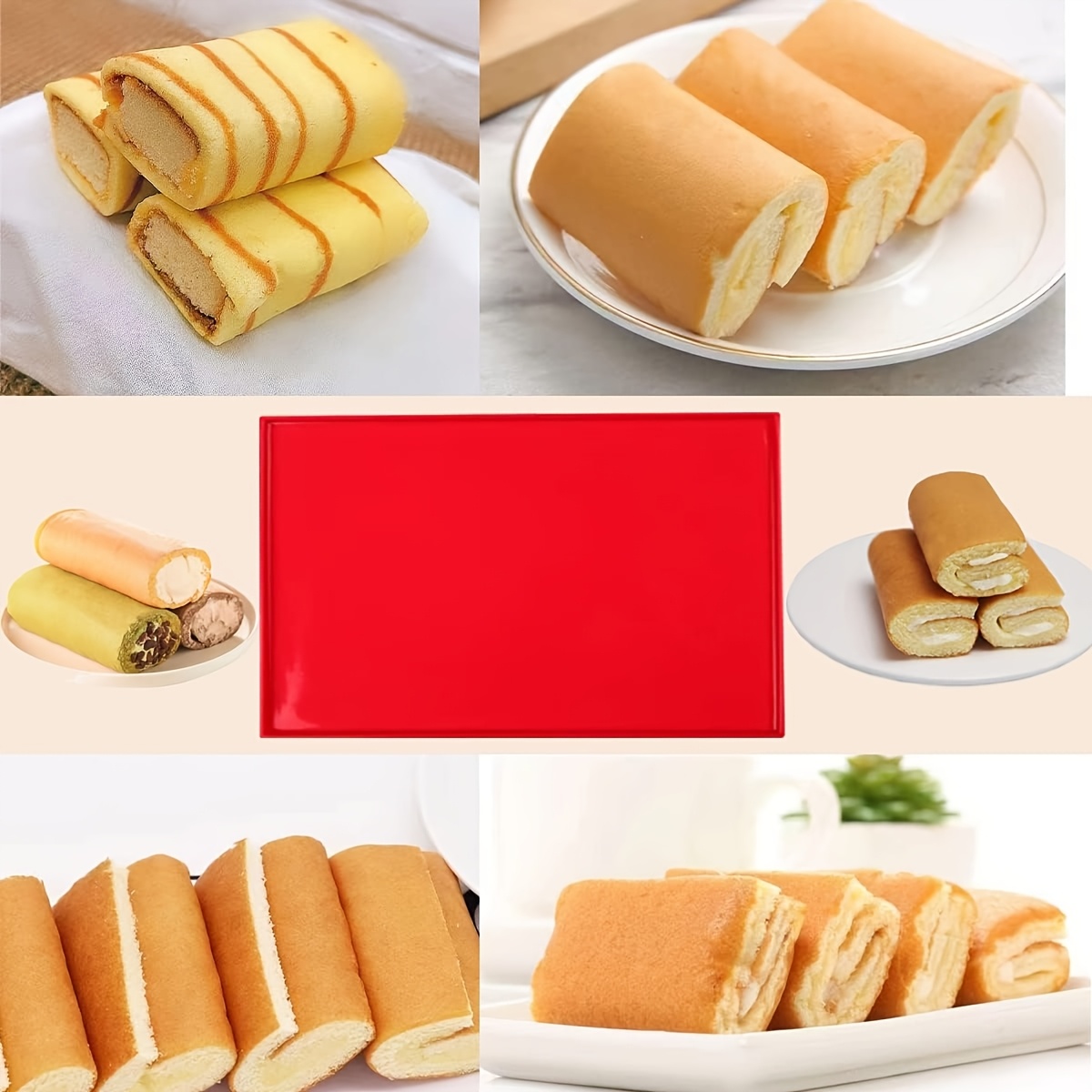 スイスロールケーキ用シリコンベーキングマット2枚 - エッジ - Camping Cooking Mat のレビューと価格