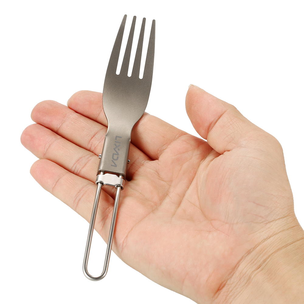Lixada チタン折りたたみフォーク超軽量屋外ポータブルデ - Camping Cooking Utensils Kit のレビューと価格