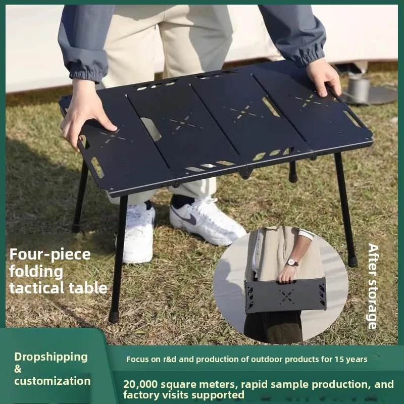 アルミ合金折りたたみテーブル、屋外折りたたみポータブルテーブ - Camping Cooking Table Foldable のレビューと価格