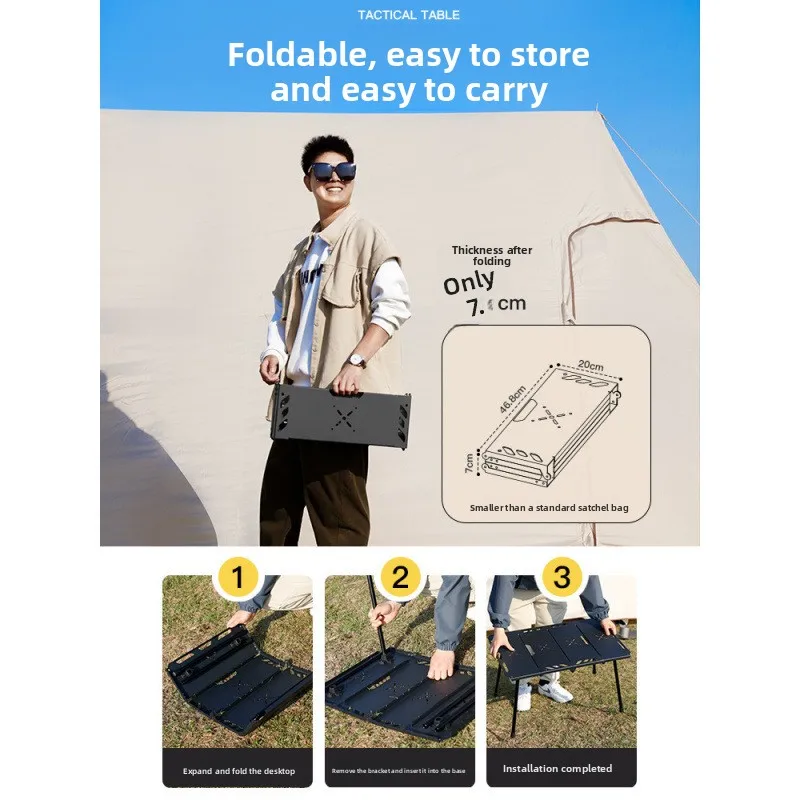 アルミ合金折りたたみテーブル、屋外折りたたみポータブルテーブ - Camping Cooking Table Foldable のレビューと価格