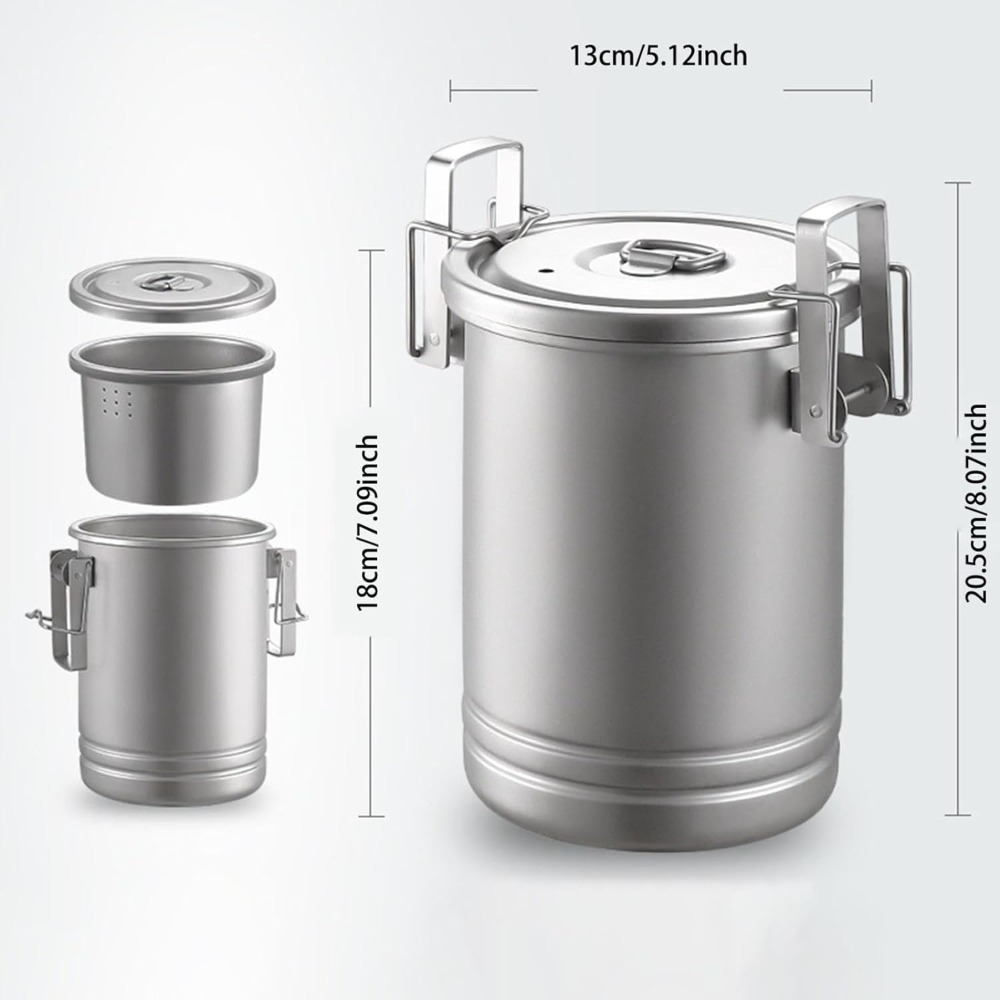 キャンプ用調理器具 ネストポットセット 蓋付き 304ステン - Nesting Camping Cooking Set のレビューと価格
