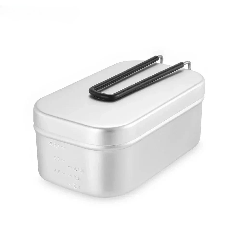 800/1400 ミリリットルアルミ弁当箱旅行キャンプ食器メ - Camping Cooking Bowl のレビューと価格