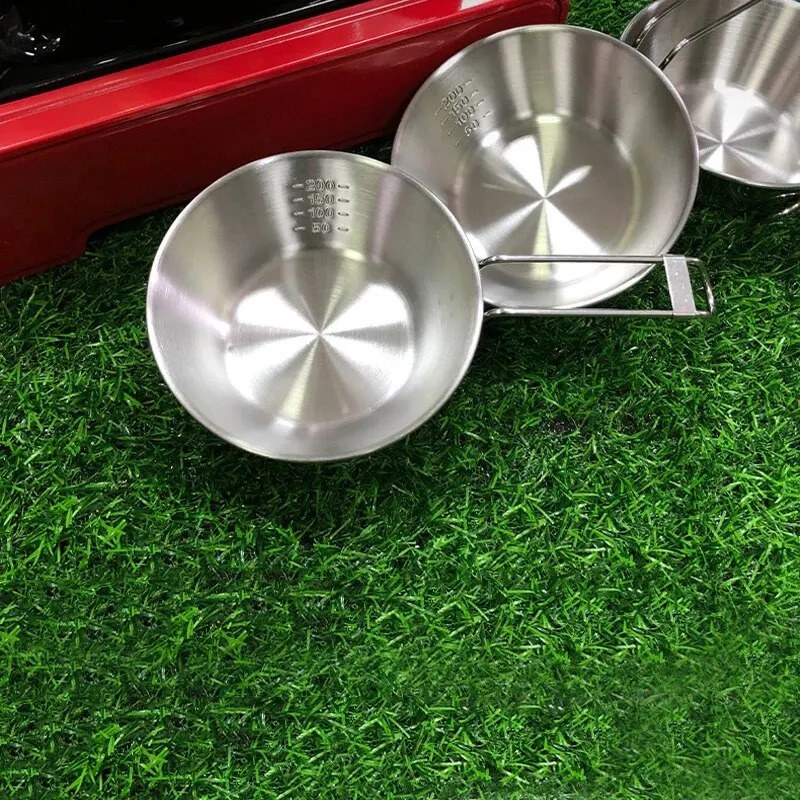 屋外ステンレススチールスノーボウル、ピクニックボウル、ポータ - Camping Cooking Snow のレビューと価格