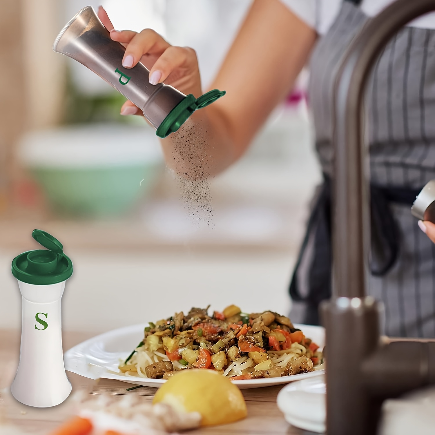 蓋付き大型塩コショウ入れ2個セット - 家庭のキッチン、レス - Camping Cooking Full Set のレビューと価格