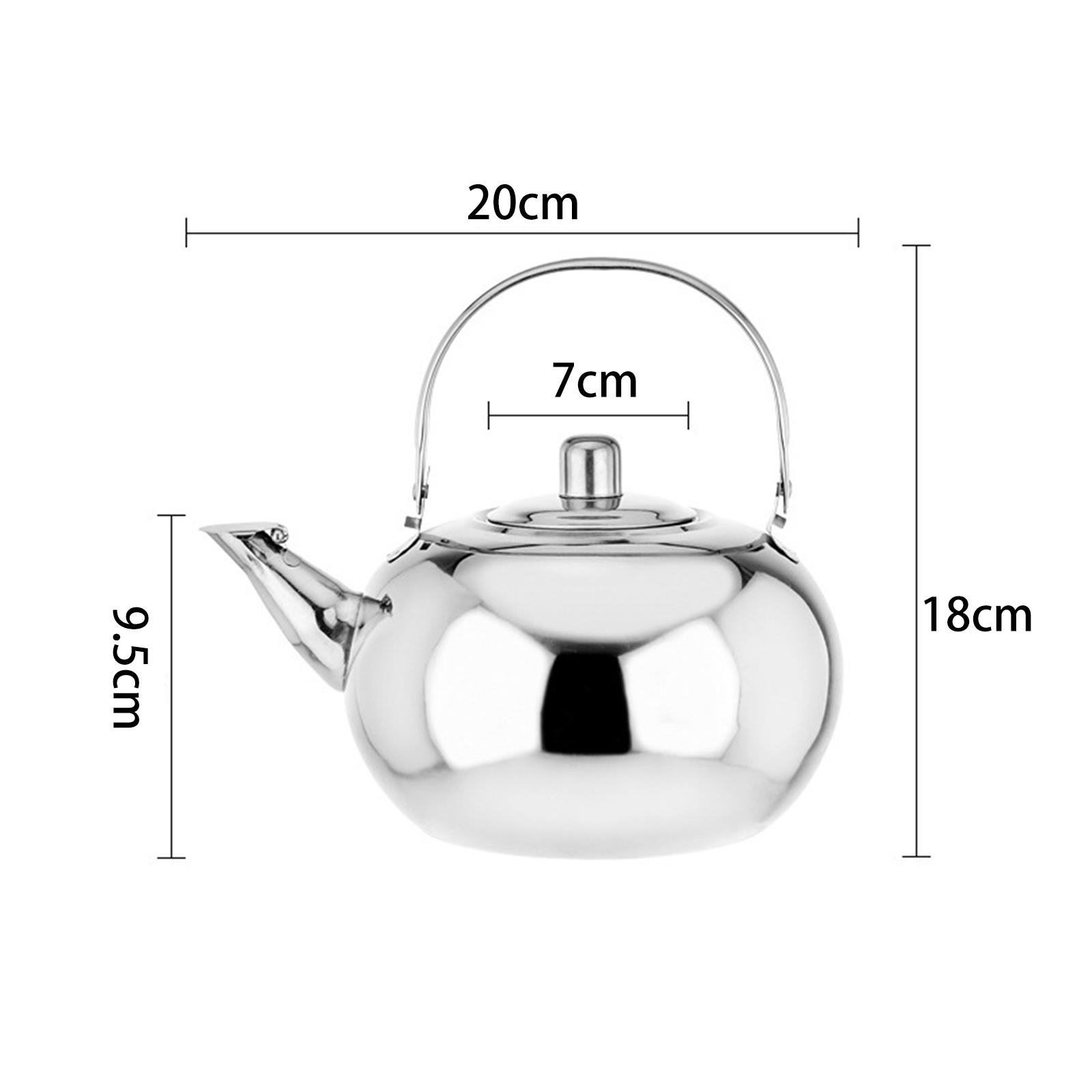 ステンレス製ティーポット、火傷防止ハンドル付き、大容量ウォー - Camping Cooking Pot Large のレビューと価格