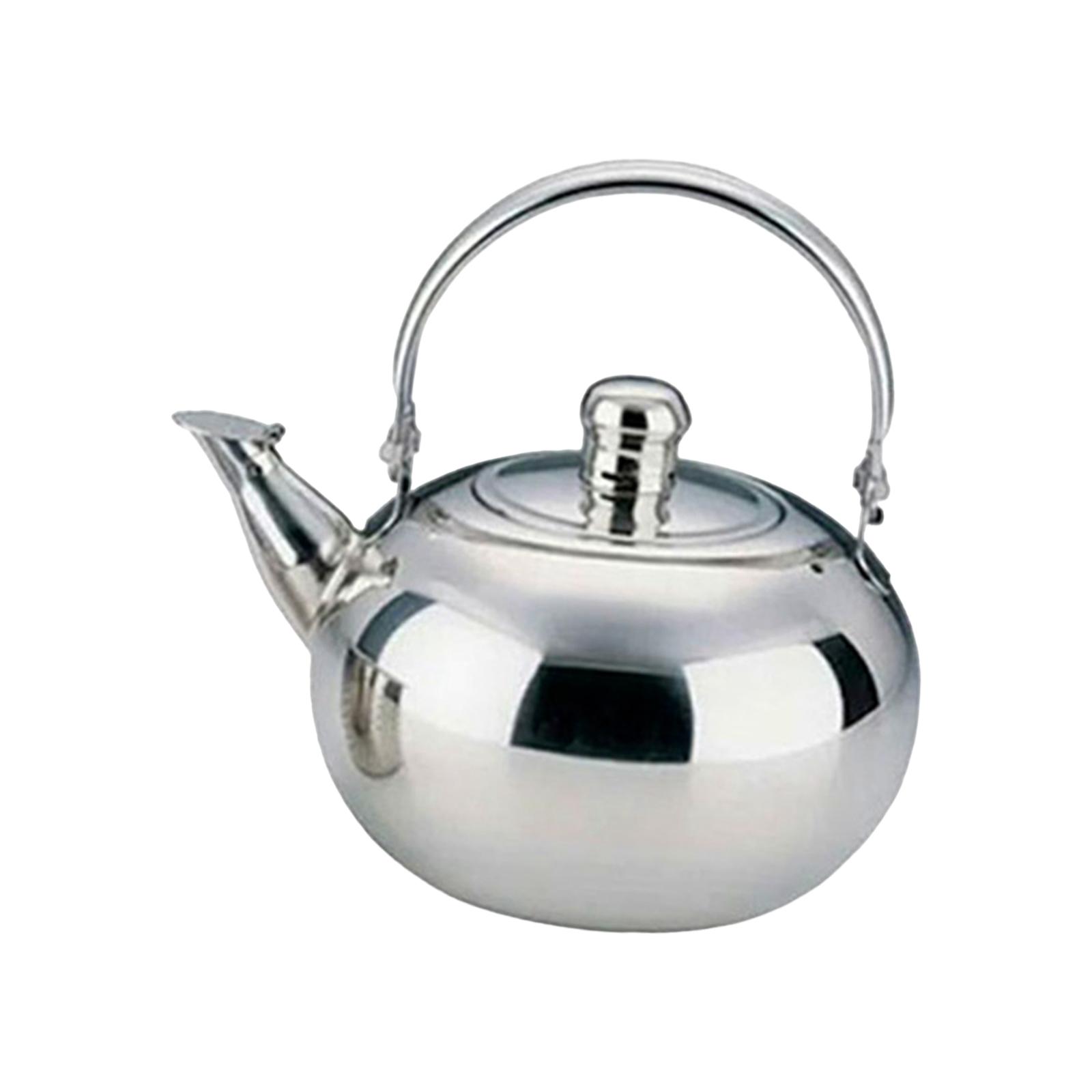 ステンレス製ティーポット、火傷防止ハンドル付き、大容量ウォー - Camping Cooking Pot Large のレビューと価格