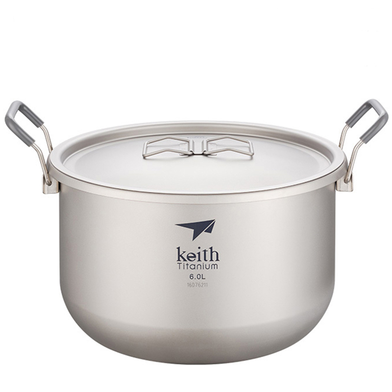 キース-キャンプ用調理セット、チタン調理器具、鍋、6l、静菌 - Camping Cooking Basket のレビューと価格