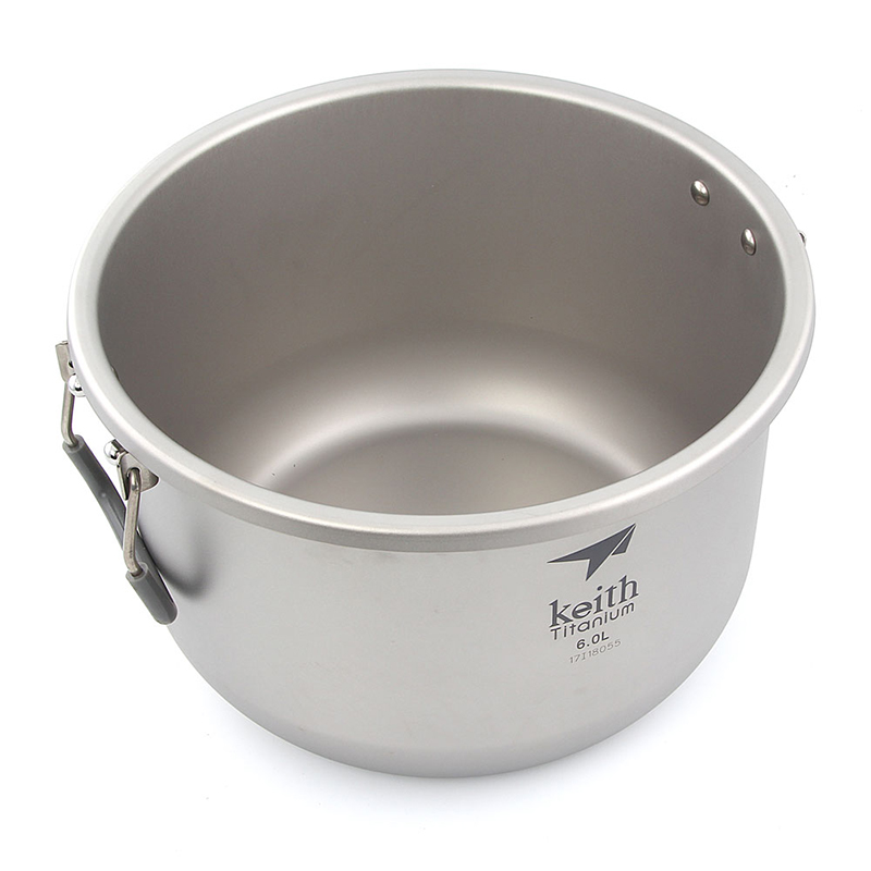 キース-キャンプ用調理セット、チタン調理器具、鍋、6l、静菌 - Camping Cooking Basket のレビューと価格