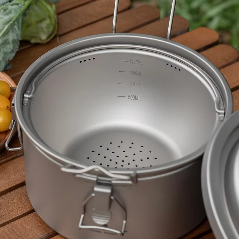 屋外キャンプ用調理鍋、スープポット、シチューポット、炊飯器、 - Camping Cooking Pot Large のレビューと価格