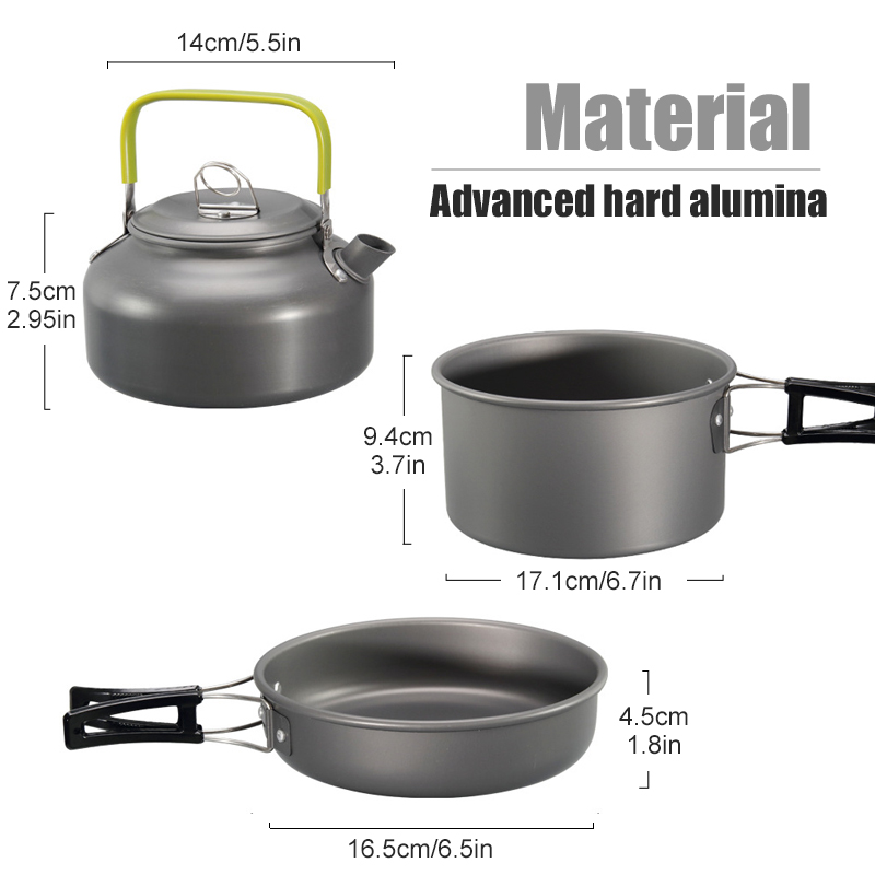 WESTTUNE キャンプ調理器具キット アルミ アウトドア - Camping Cooking Survival のレビューと価格