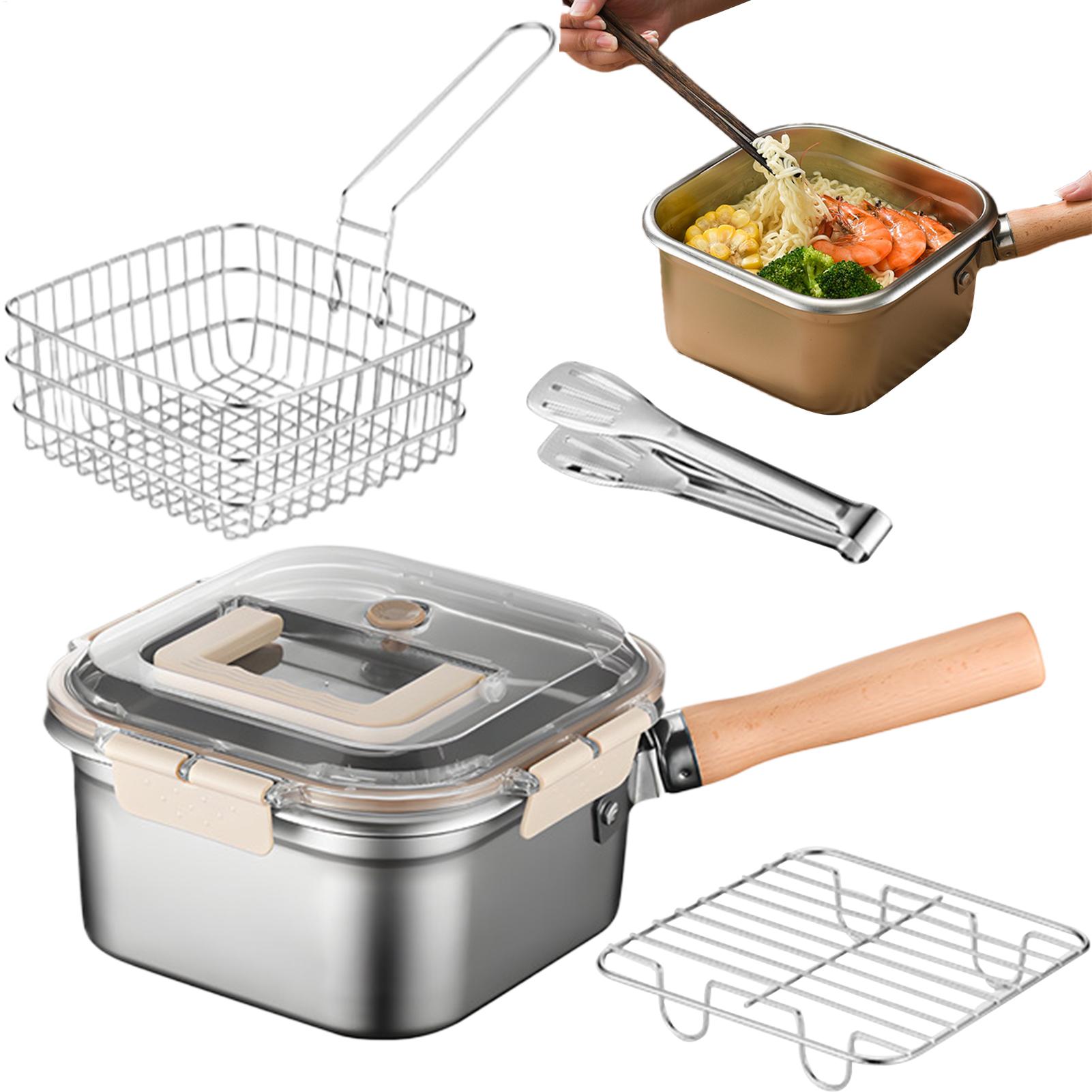 ディープフライヤーパンセット スクエア型 キャンプ用調理鍋  - Camping Cooking Pot Large のレビューと価格