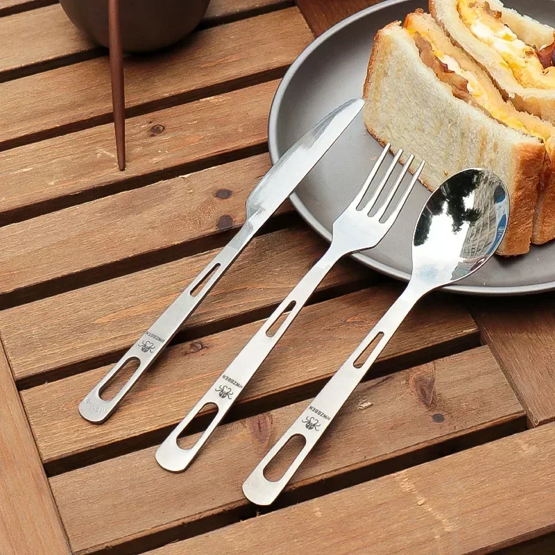 Hwzbben-チタン食器セット、フォーク、スプーン、ナイフ - Camping Cooking Full Set のレビューと価格