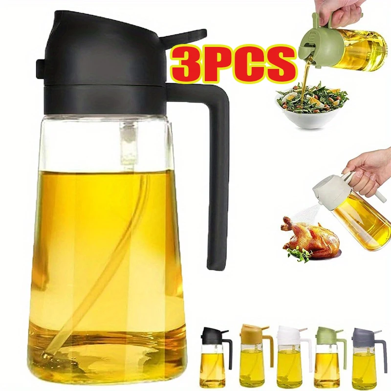 オイルスプレー 2-in-1 プラスチック製 家庭用 キッチ - Camping Cooking Full Set のレビューと価格