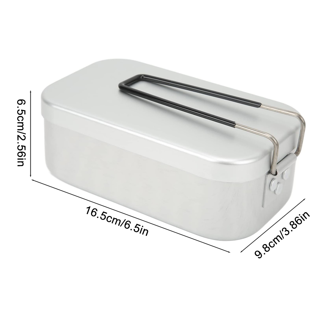 800 ミリリットルアルミ弁当箱屋外キャンプ調理器具食器折り - Camping Cooking Survival のレビューと価格