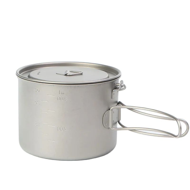 吊り下げハンドル付きチタン調理鍋,ポータブル,キャンプ,ピク - Camping Cooking Utensils Kit のレビューと価格