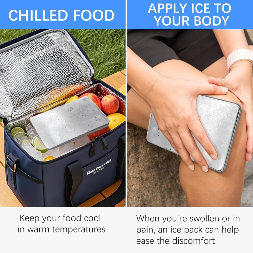 キャンプ、ピクニックバスケット用ステンレス製保冷剤、食品や飲 - Camping Cooking Basket のレビューと価格