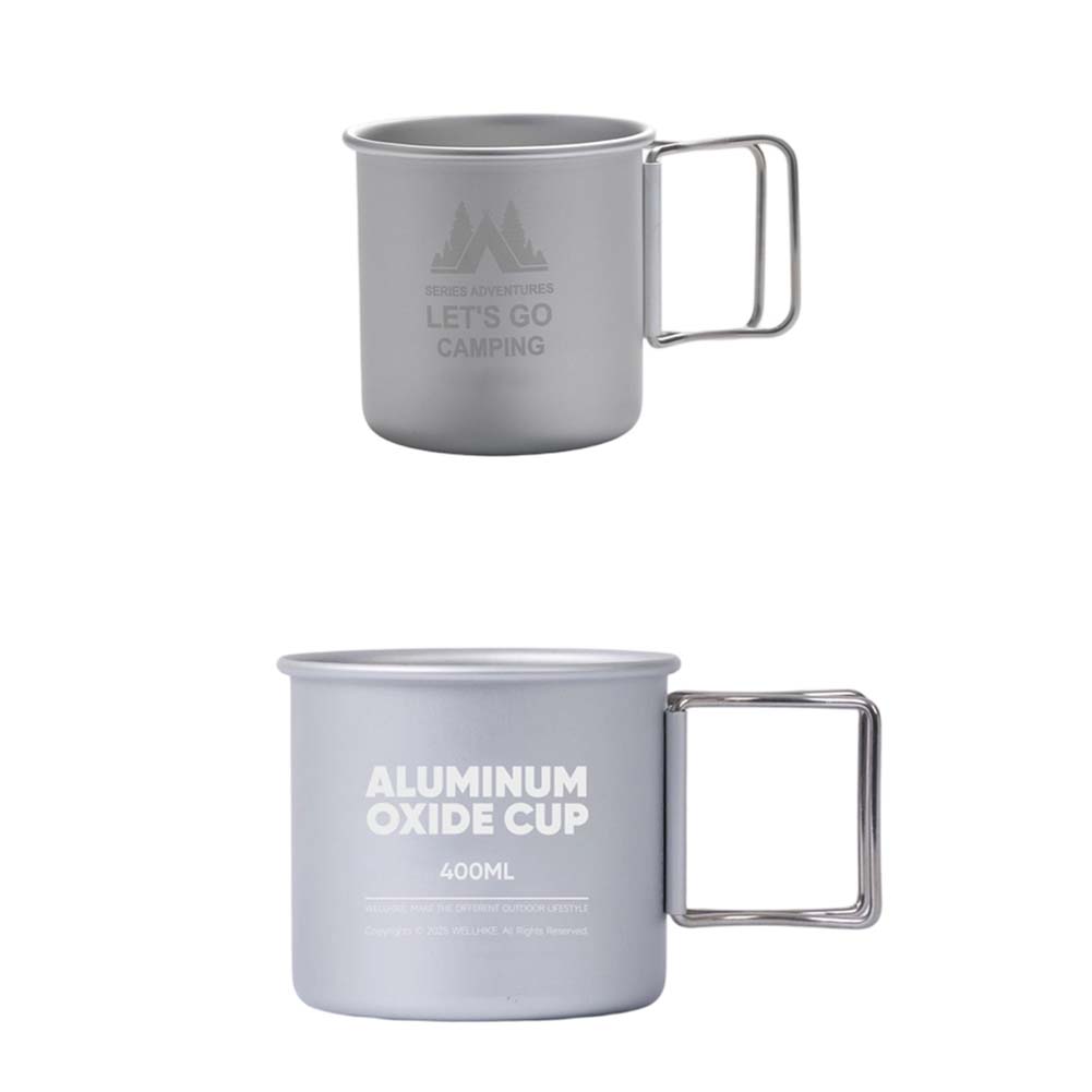 アルミ合金製キャンプマグセット 300mlと400ml 折り - Nesting Camping Cooking Set のレビューと価格