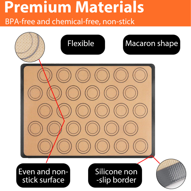 1PC シリコンベーキングマット オーブン用 薄さ0.4mm - Camping Cooking Mat のレビューと価格