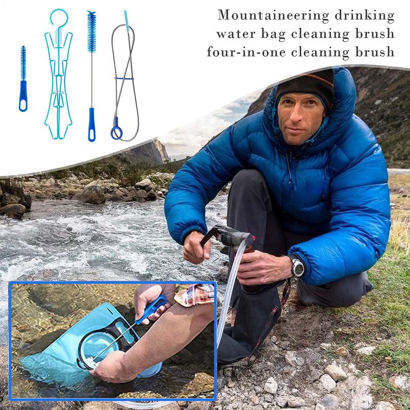 水水分補給袋クリーニングブラシキットプラスチック屋外飲料水バ - Camping Cooking Full Set のレビューと価格
