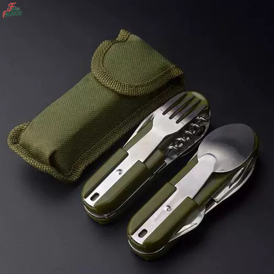 キャンプ用品 5-in-1 ステンレス製トラベルセット、多機 - Camping Cooking Survival のレビューと価格