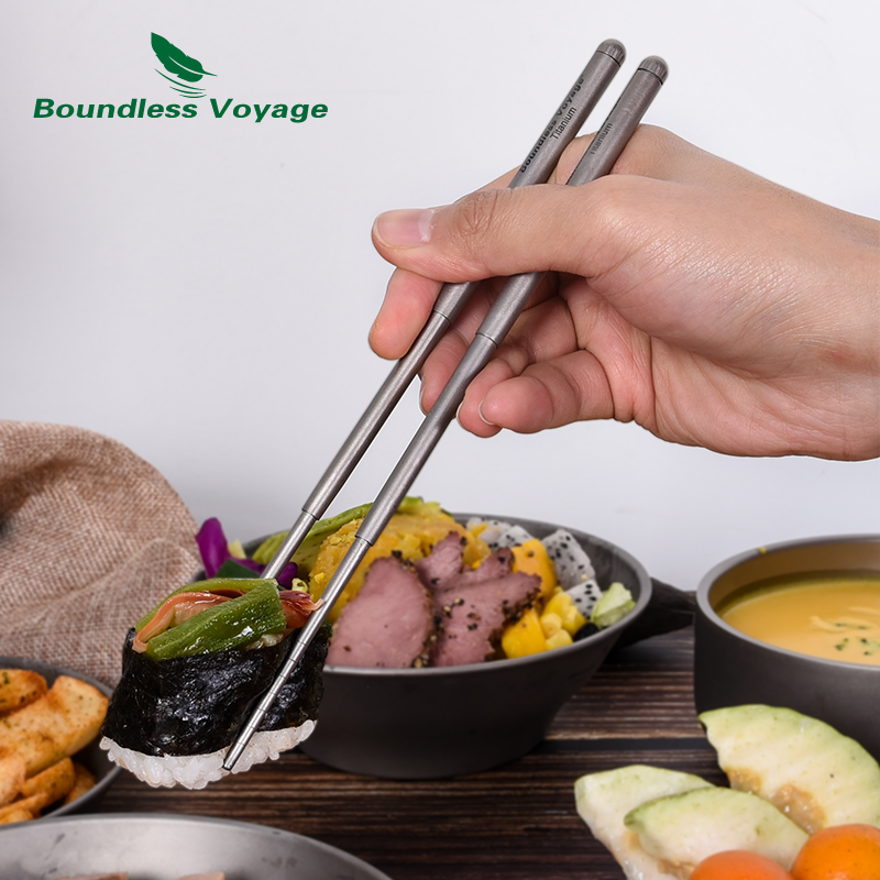 Boundless Voyage チタンキャンプカトラリー折 - Camping Cooking Basket のレビューと価格