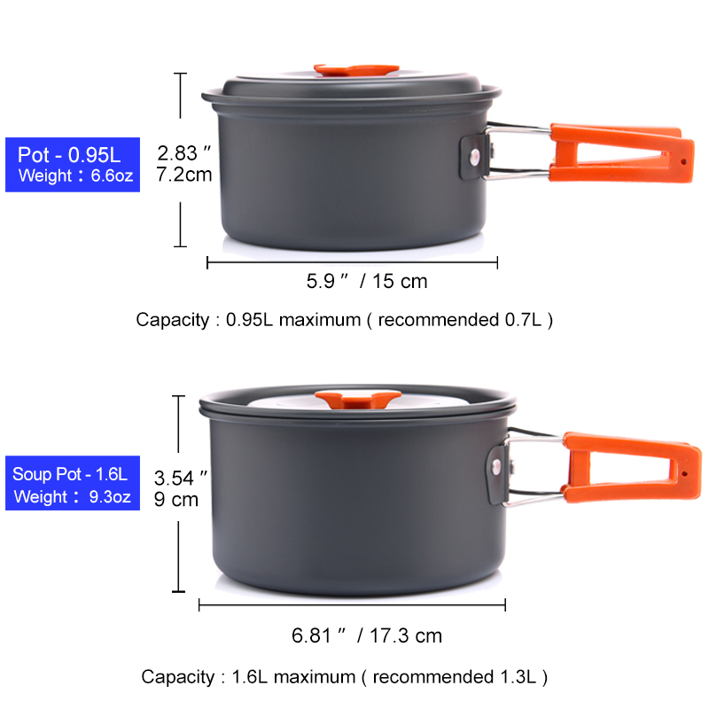 幅の屋外キャンプ調理器具セット、食器、調理カトラリー、調理器 - Camping Cooking Full Set のレビューと価格