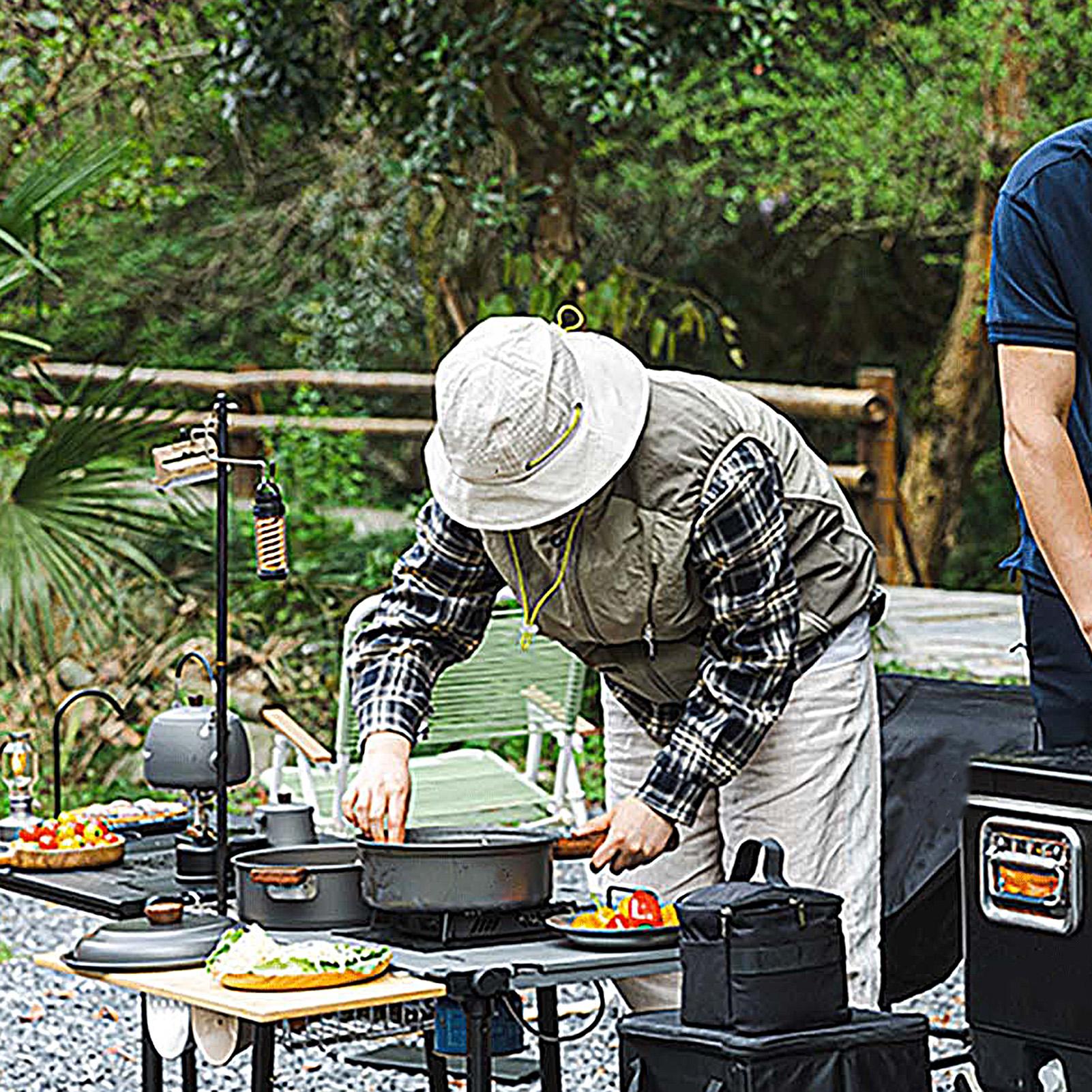 キャンプポット ポータブル 大型 軽量 二層蒸し器 キャンプ - Camping Cooking Pot Large のレビューと価格