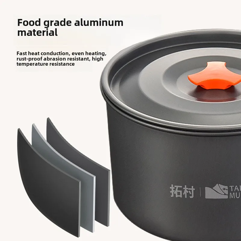 キャンプ調理器具セットアウトドアクッキング超軽量アルミポット - Camping Cooking Basket のレビューと価格